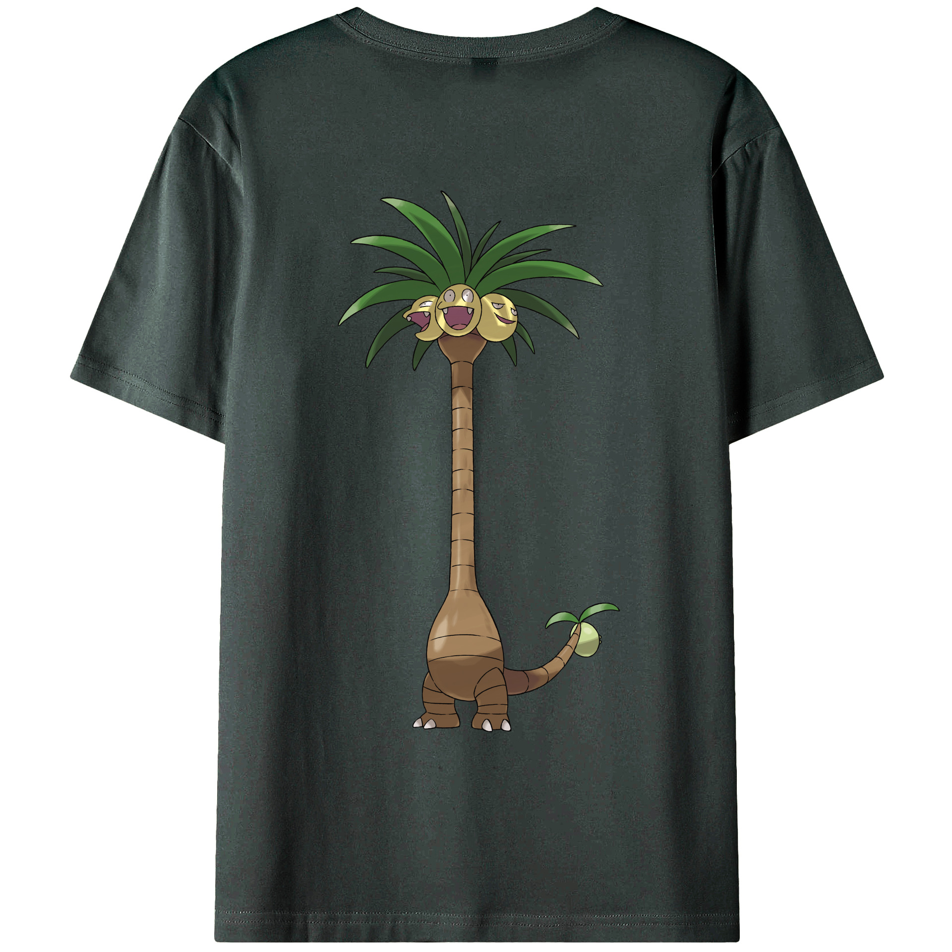 （画像用） ポケットモンスター Pokémon 綿100％ メンズ半袖Tシャツ（バックプリント） 通気性